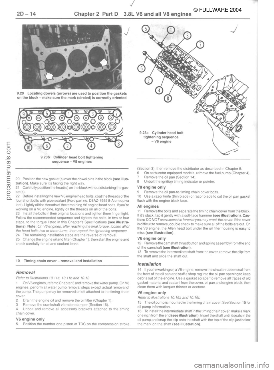 FORD MUSTANG 1979  Service Repair Manual © FULLWARE 2004procarmanuals.com 