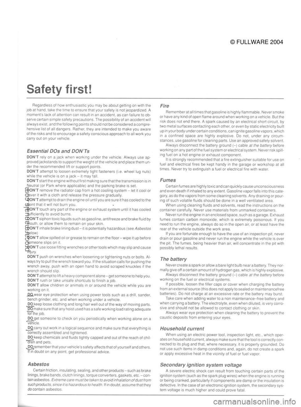 FORD MUSTANG 1979 Service User Guide
© FULLWARE 2004procarmanuals.com FORD MUSTANG 1979 Service User Guide
© FULLWARE 2004procarmanuals.com
