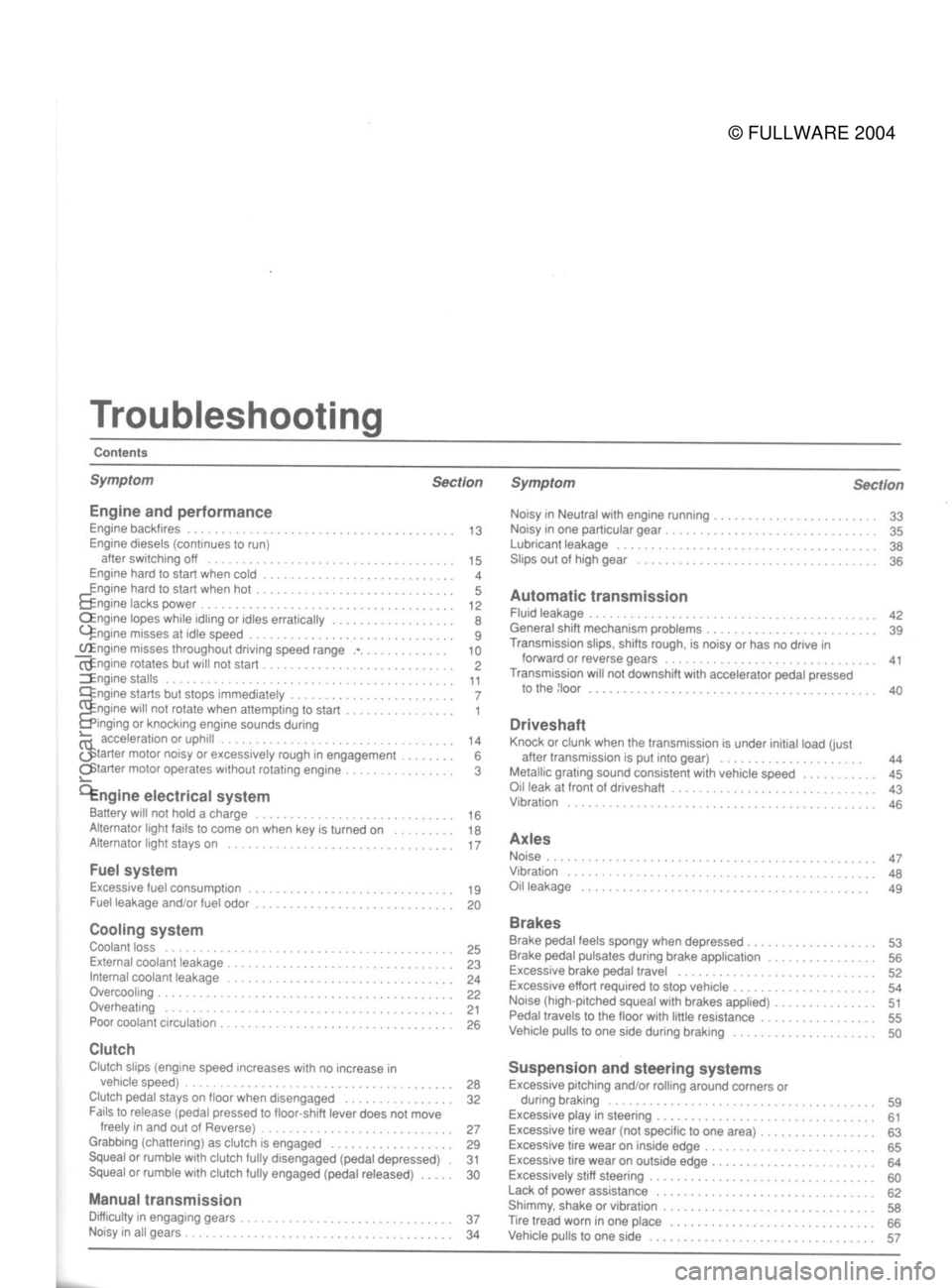 FORD MUSTANG 1979  Service Owners Manual 
© FULLWARE 2004procarmanuals.com 