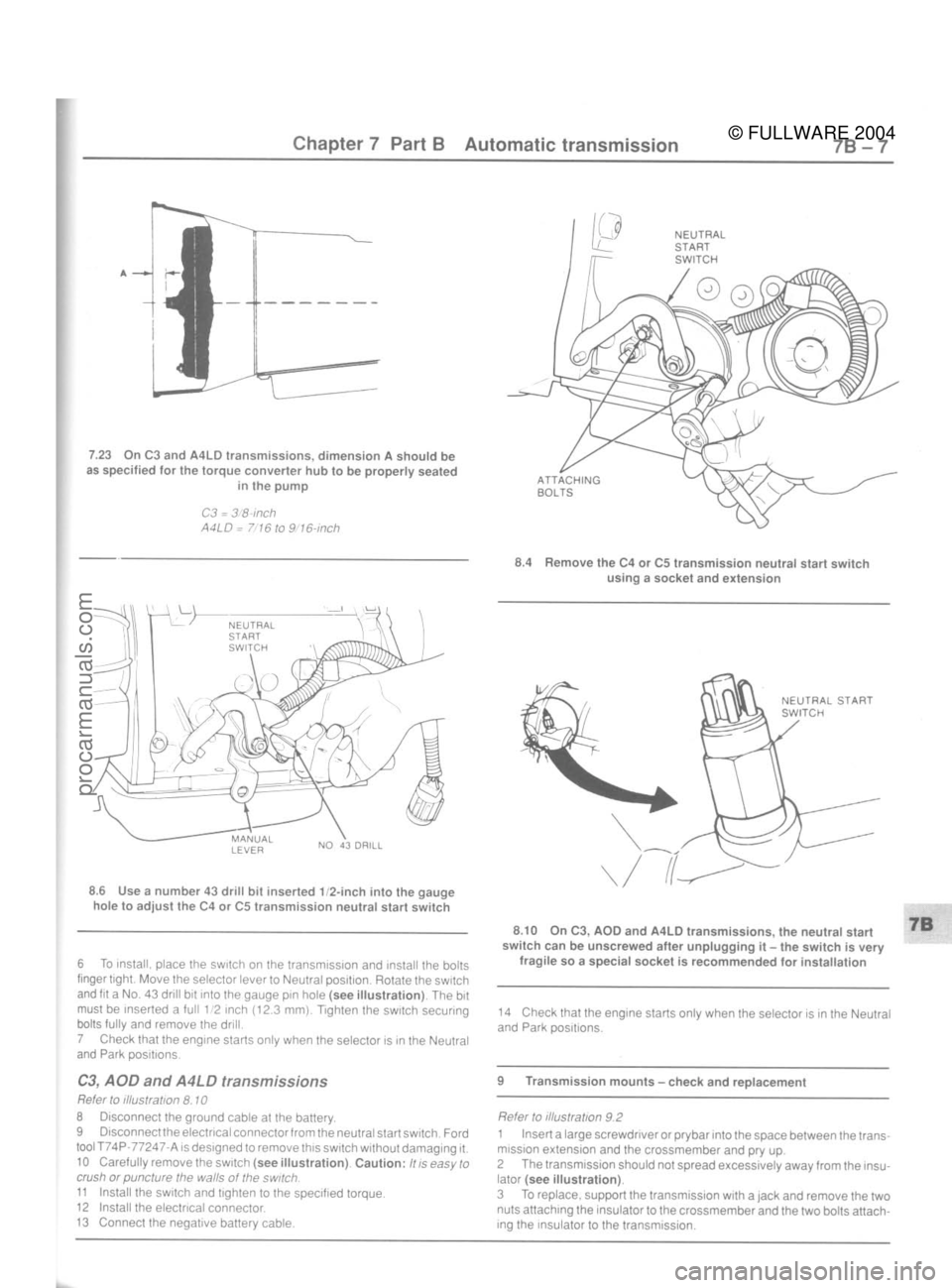 FORD MUSTANG 1979  Service Repair Manual 
© FULLWARE 2004procarmanuals.com 