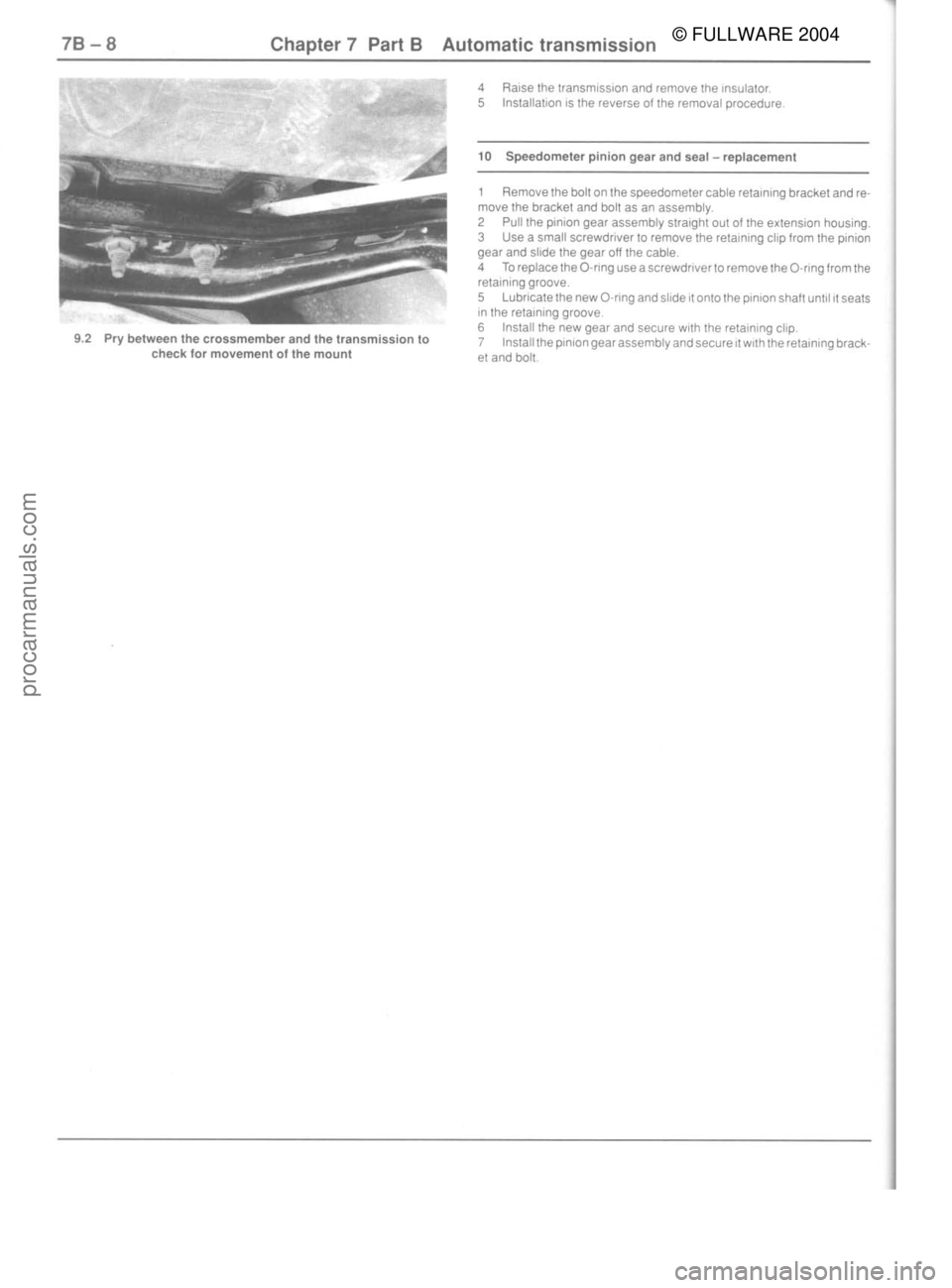 FORD MUSTANG 1979  Service Repair Manual © FULLWARE 2004procarmanuals.com 