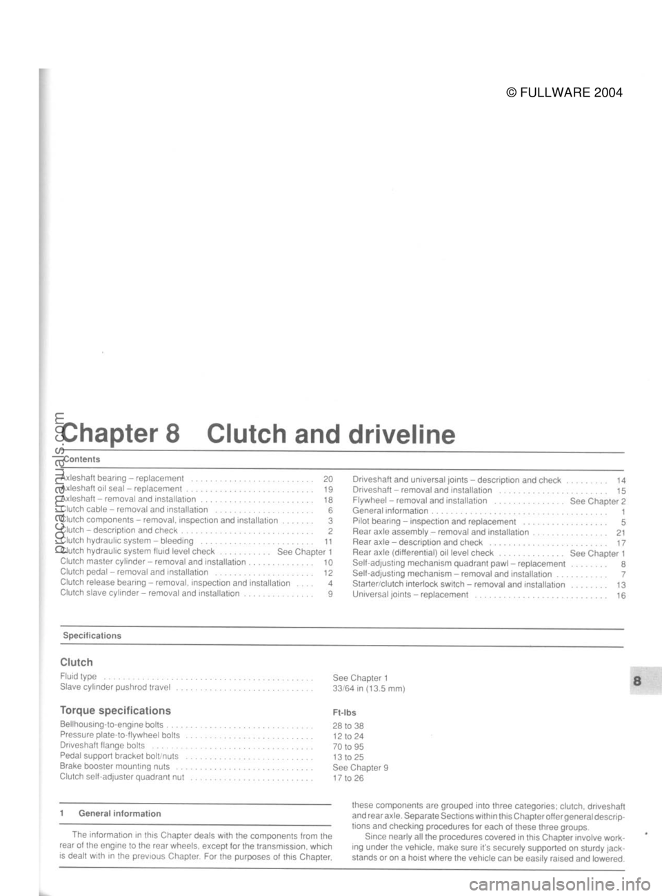 FORD MUSTANG 1979  Service Repair Manual 
© FULLWARE 2004procarmanuals.com 