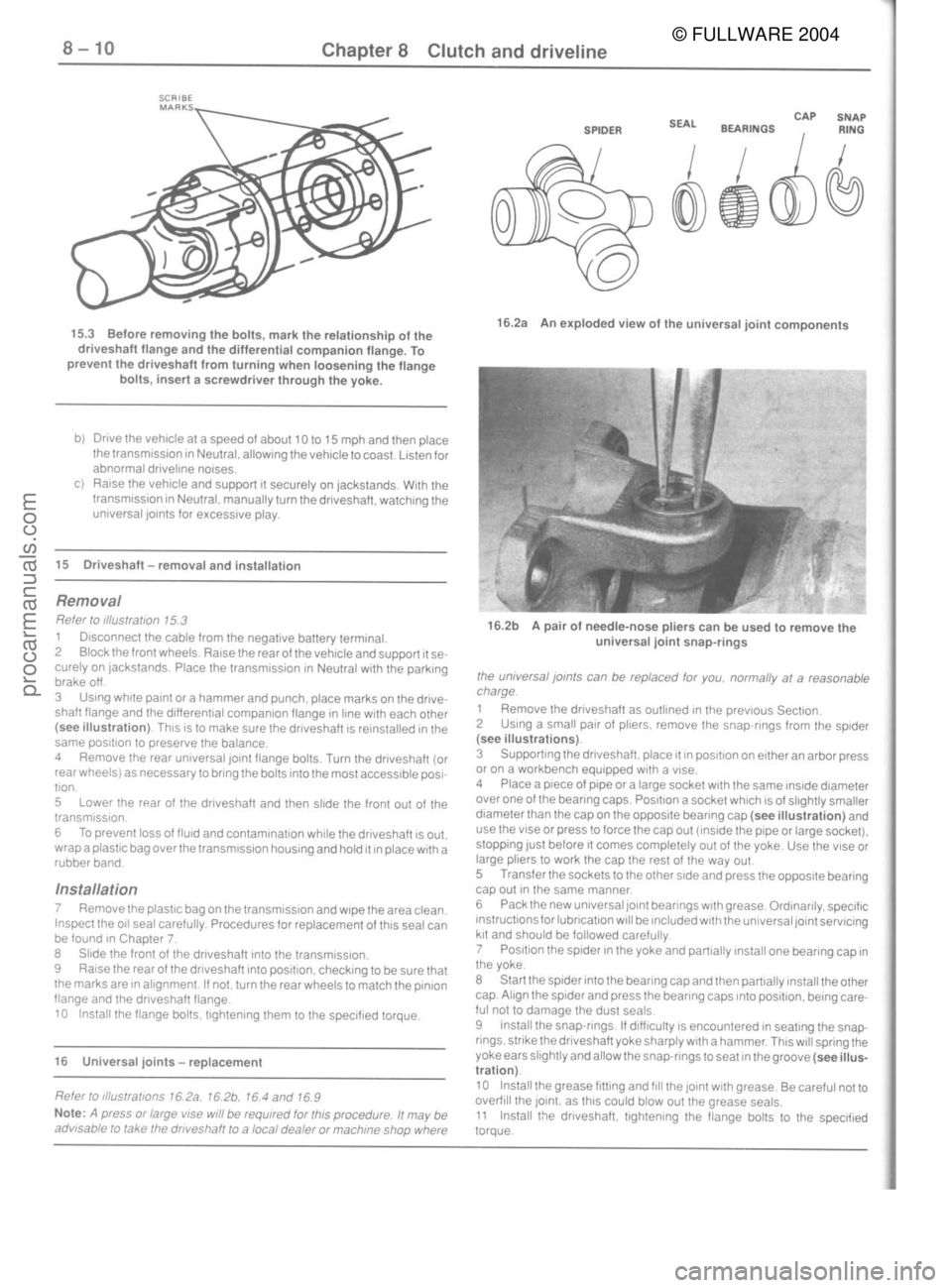 FORD MUSTANG 1979  Service Repair Manual © FULLWARE 2004procarmanuals.com 