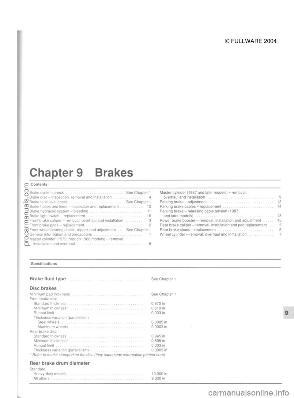 FORD MUSTANG 1979  Service Repair Manual 
© FULLWARE 2004procarmanuals.com 