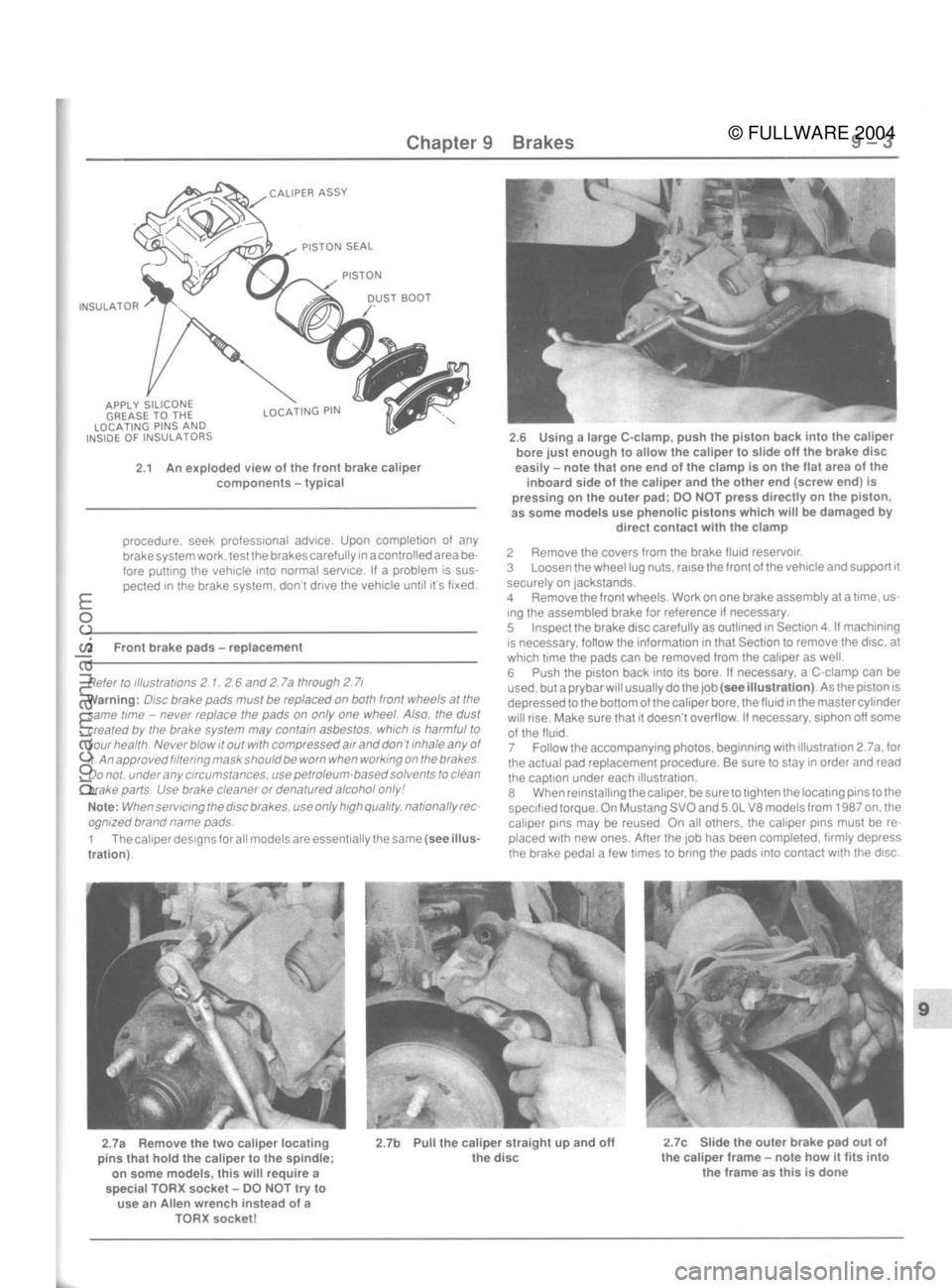 FORD MUSTANG 1979  Service Repair Manual 
© FULLWARE 2004procarmanuals.com 