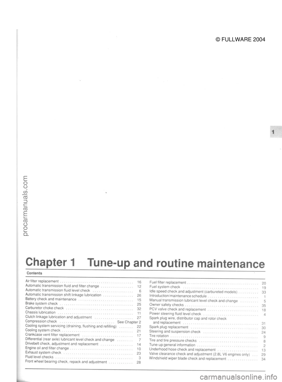 FORD MUSTANG 1979  Service Owners Manual 
© FULLWARE 2004procarmanuals.com 