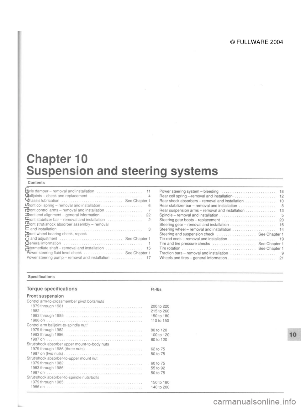 FORD MUSTANG 1979  Service Repair Manual 
© FULLWARE 2004procarmanuals.com 