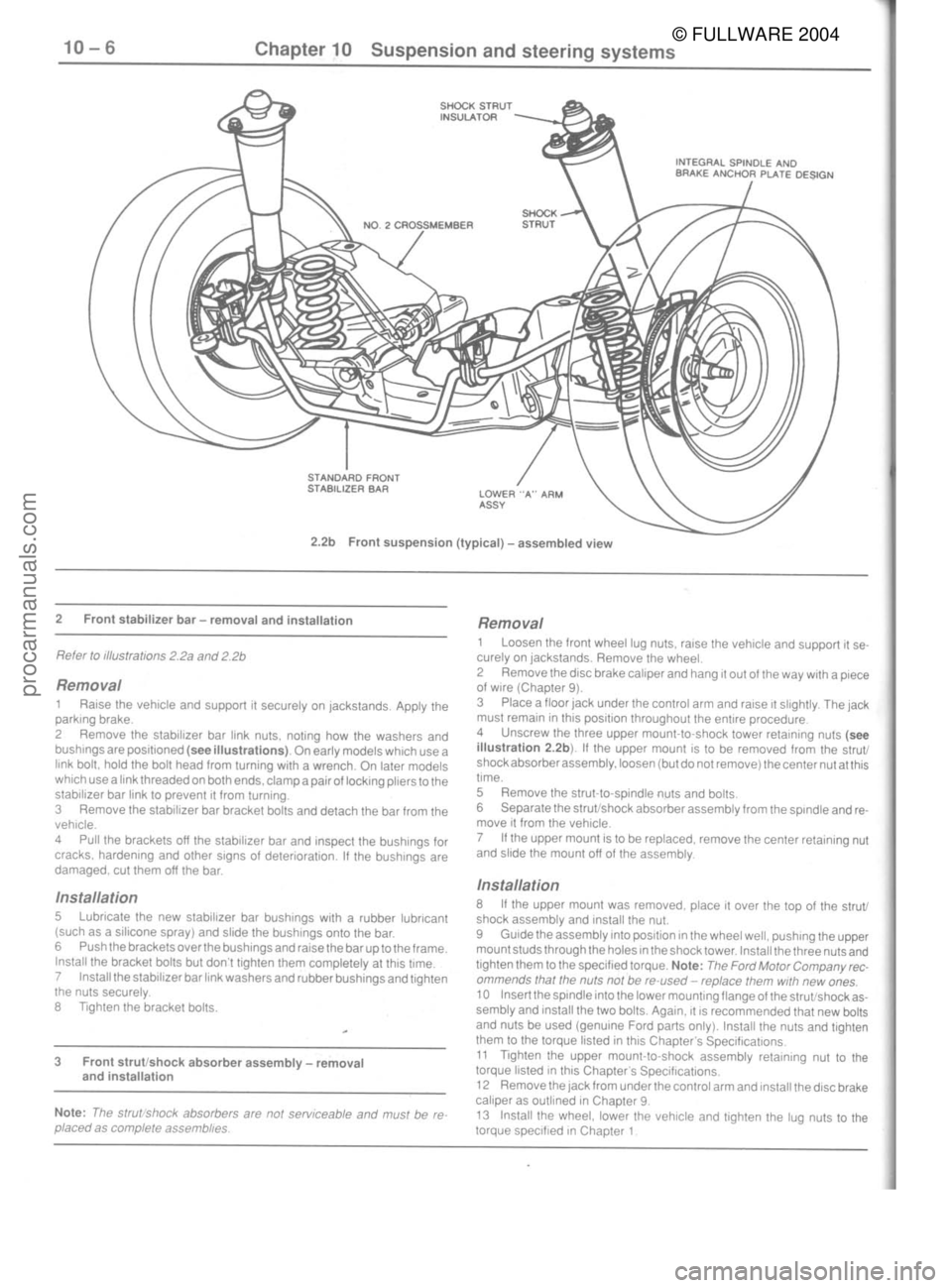 FORD MUSTANG 1979  Service Repair Manual © FULLWARE 2004procarmanuals.com 