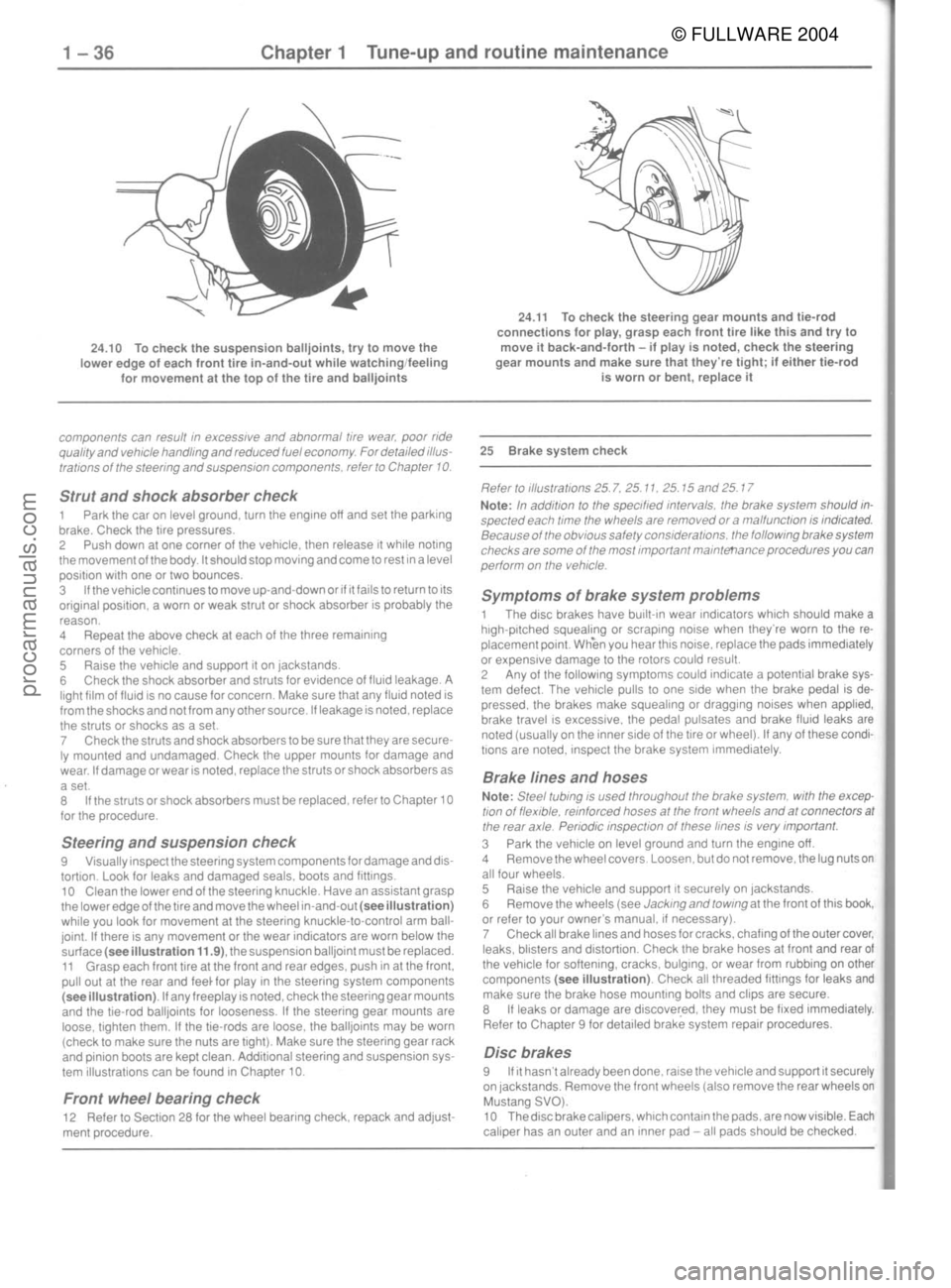 FORD MUSTANG 1979  Service Manual PDF © FULLWARE 2004procarmanuals.com 