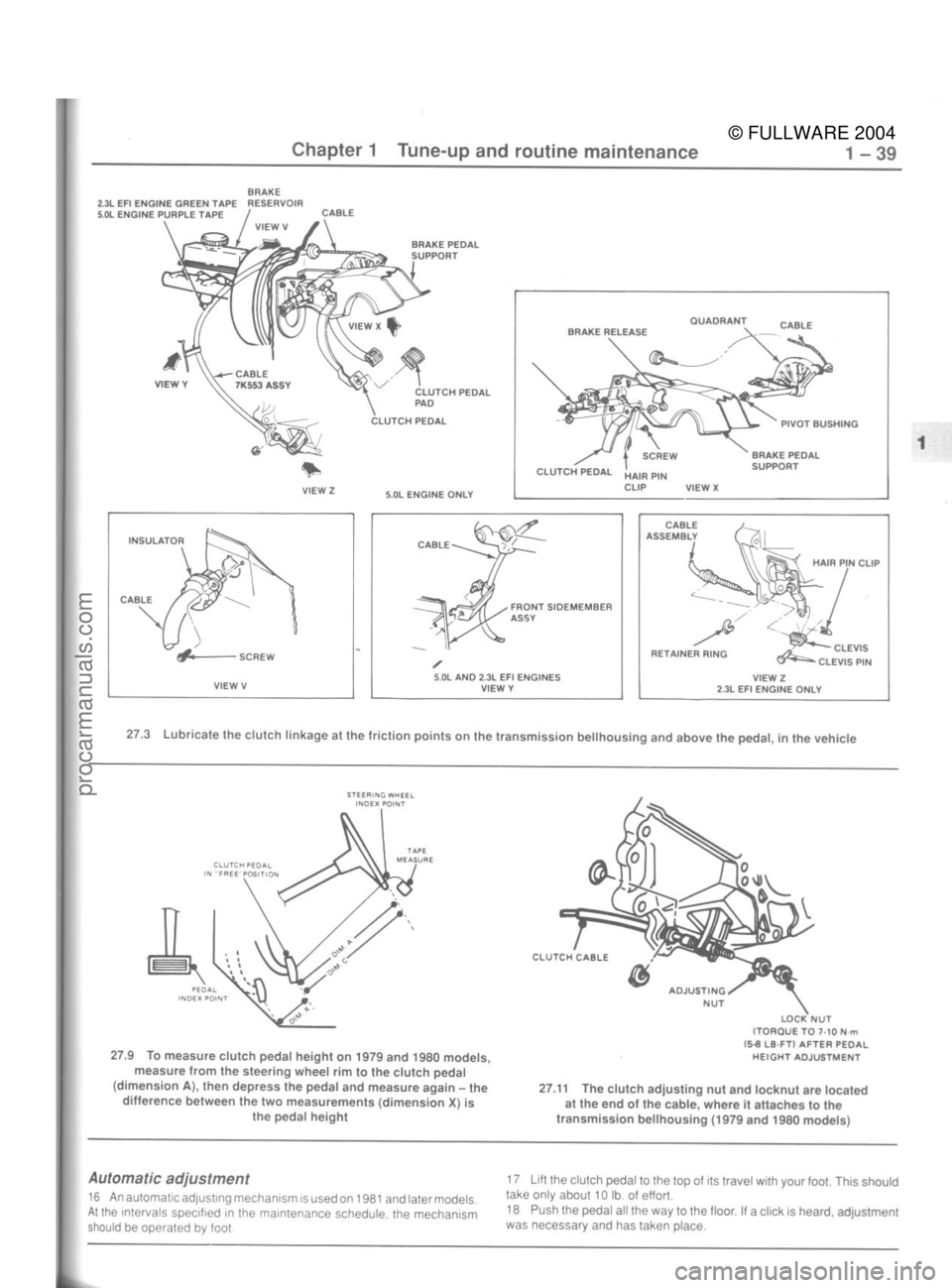 FORD MUSTANG 1979  Service Manual PDF 
© FULLWARE 2004procarmanuals.com 