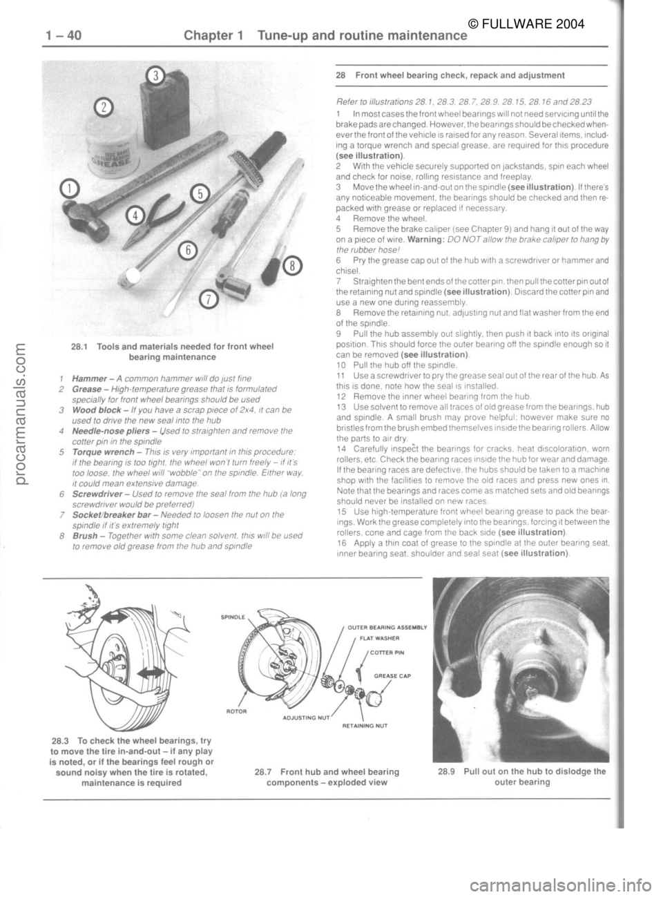 FORD MUSTANG 1979  Service Manual PDF © FULLWARE 2004procarmanuals.com 