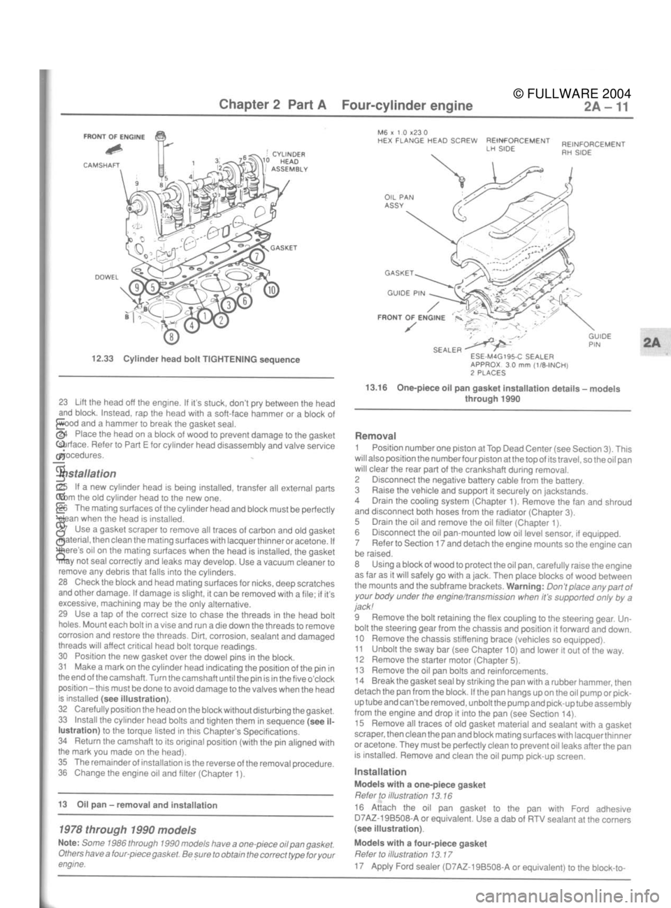 FORD MUSTANG 1979  Service Owners Manual 
© FULLWARE 2004procarmanuals.com 