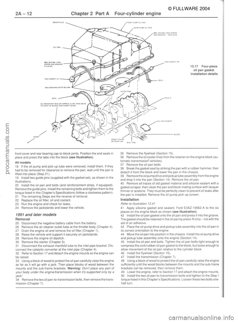 FORD MUSTANG 1979  Service Owners Manual © FULLWARE 2004procarmanuals.com 