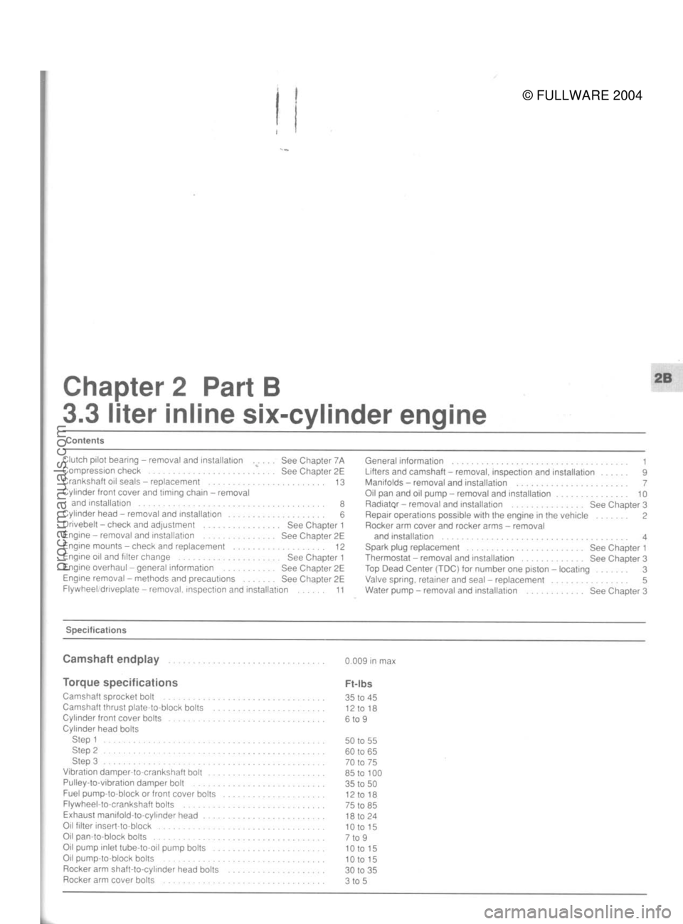 FORD MUSTANG 1979  Service Owners Manual 
© FULLWARE 2004procarmanuals.com 