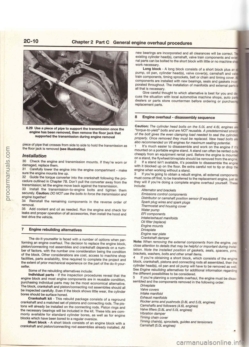 FORD MUSTANG 1994  Service Repair Manual procarmanuals.com 