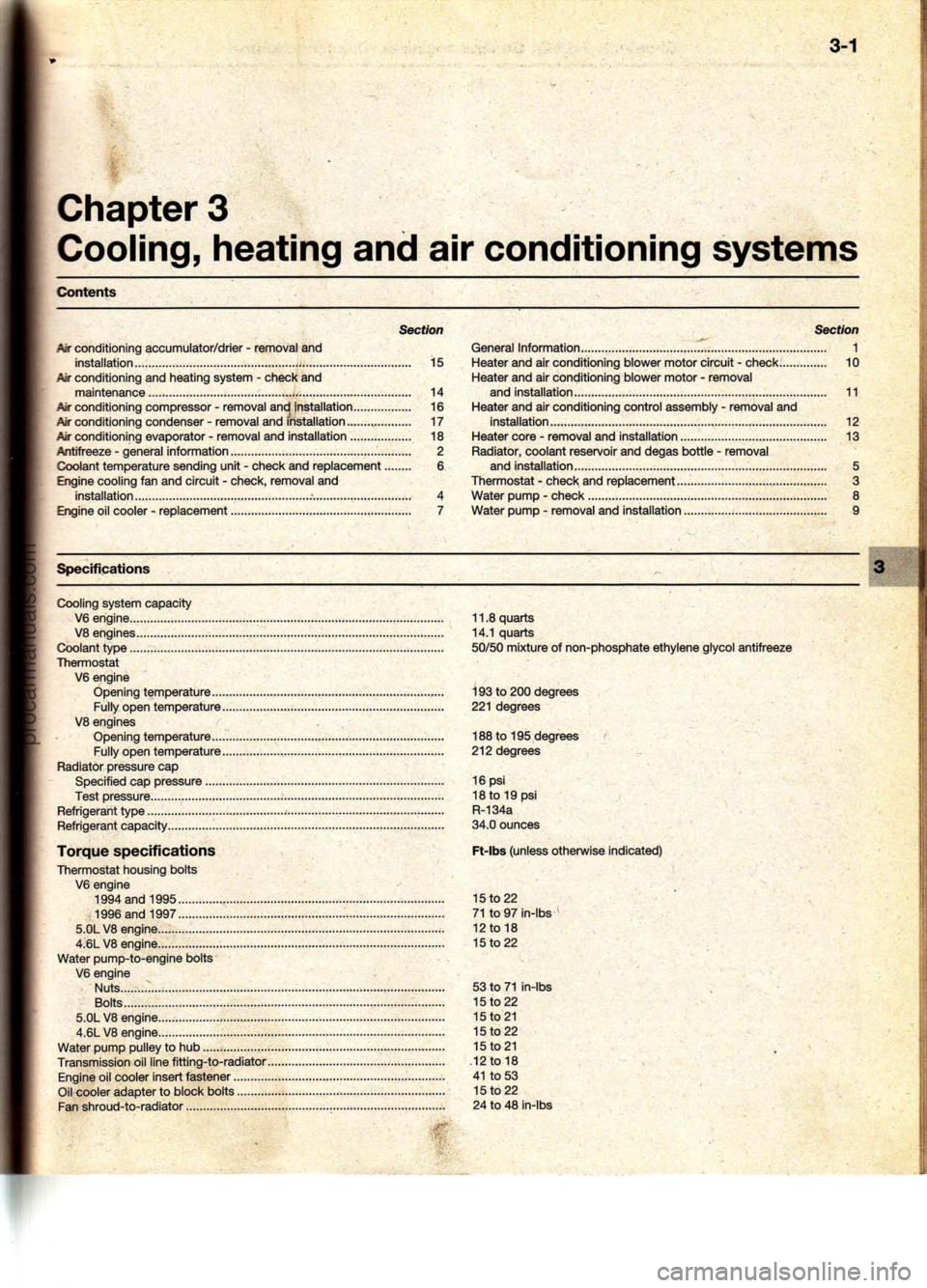 FORD MUSTANG 1994  Service Repair Manual procarmanuals.com 