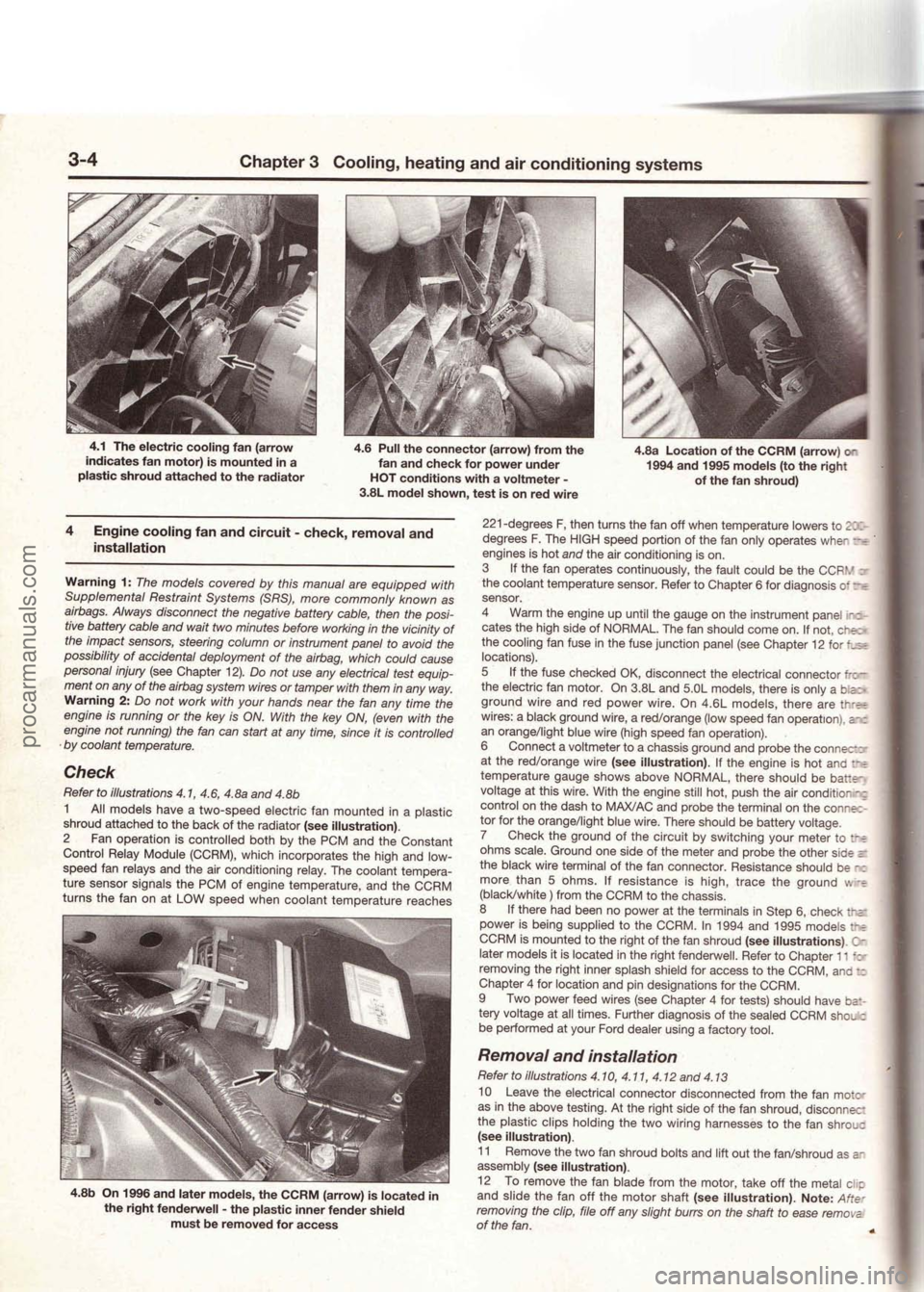 FORD MUSTANG 1994  Service Repair Manual procarmanuals.com 