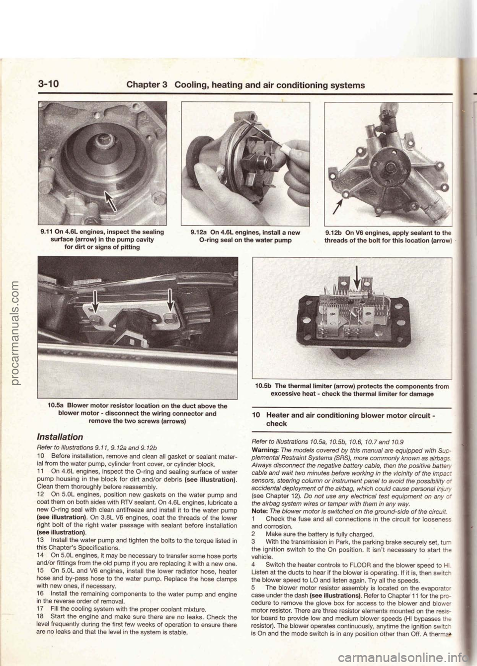 FORD MUSTANG 1994  Service Repair Manual procarmanuals.com 