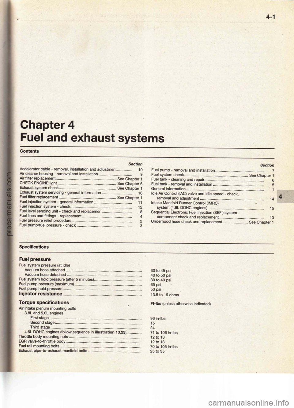 FORD MUSTANG 1994  Service Repair Manual procarmanuals.com 