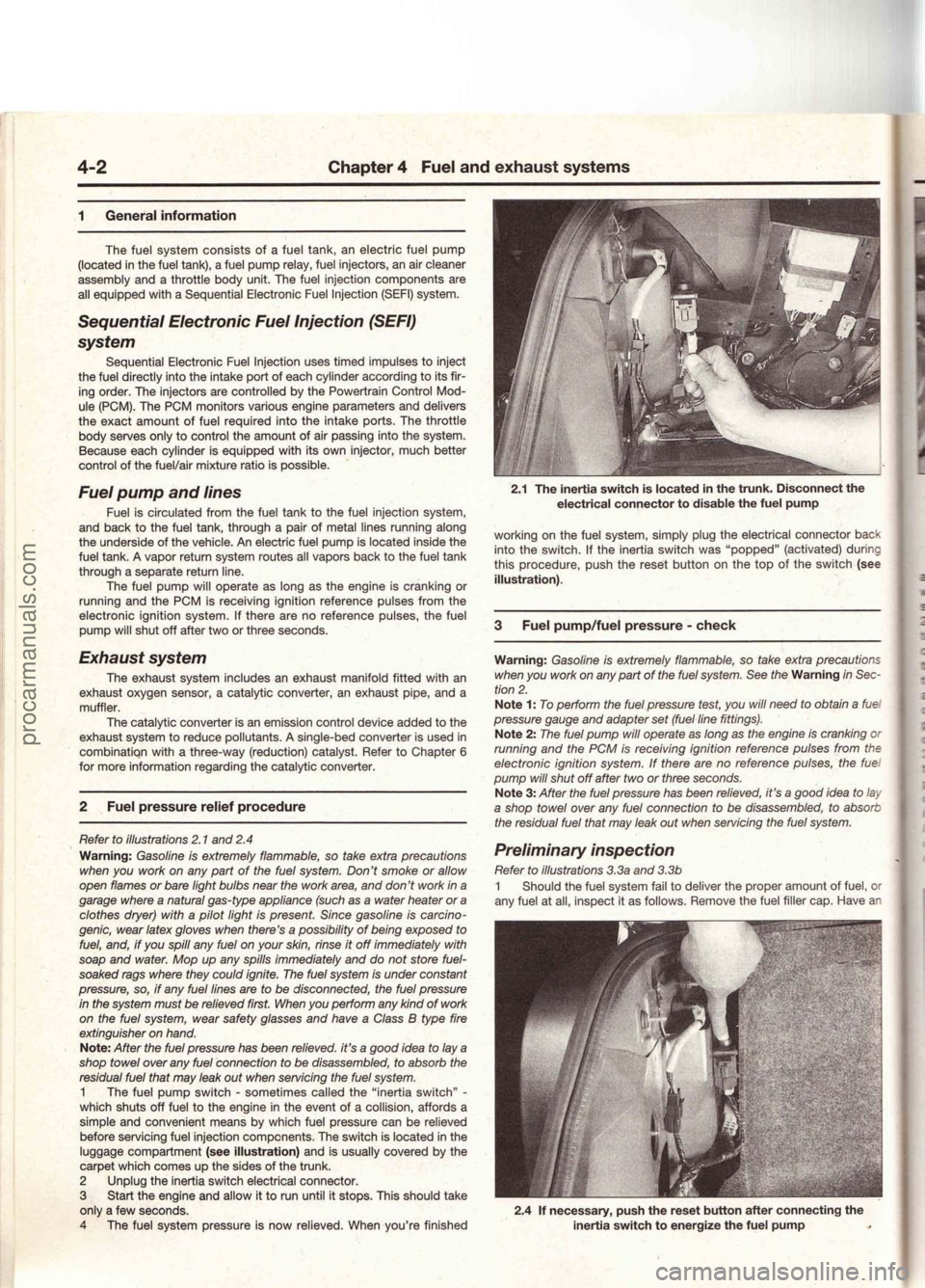 FORD MUSTANG 1994  Service Repair Manual procarmanuals.com 