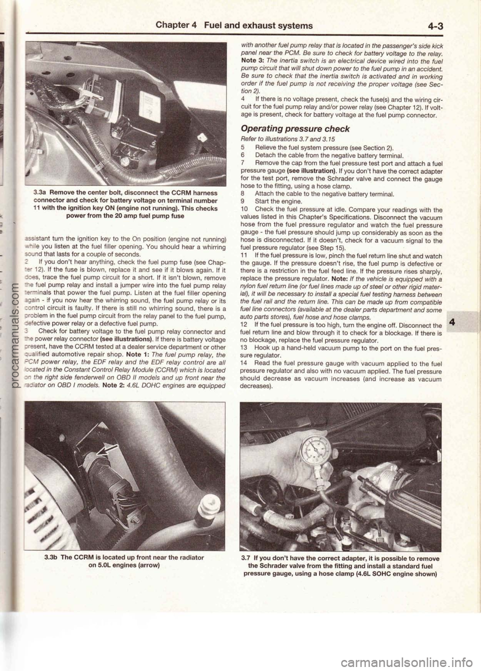 FORD MUSTANG 1994  Service Repair Manual procarmanuals.com 