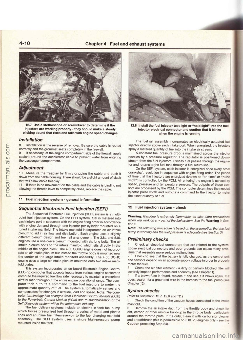 FORD MUSTANG 1994  Service Repair Manual procarmanuals.com 
