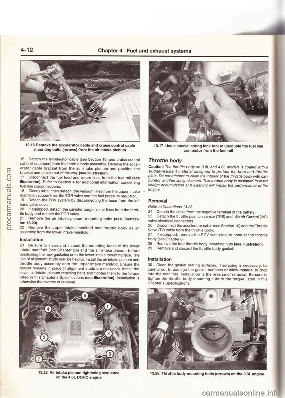 FORD MUSTANG 1994  Service Repair Manual procarmanuals.com 