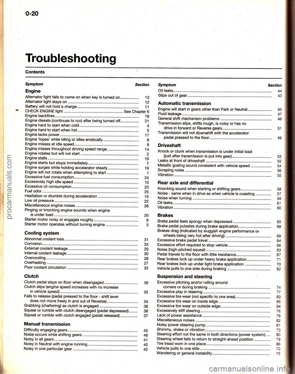 FORD MUSTANG 1994  Service Owners Manual procarmanuals.com 