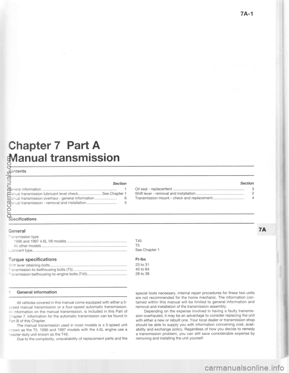 FORD MUSTANG 1994 Service Repair Manual procarmanuals.com FORD MUSTANG 1994 Service Repair Manual procarmanuals.com