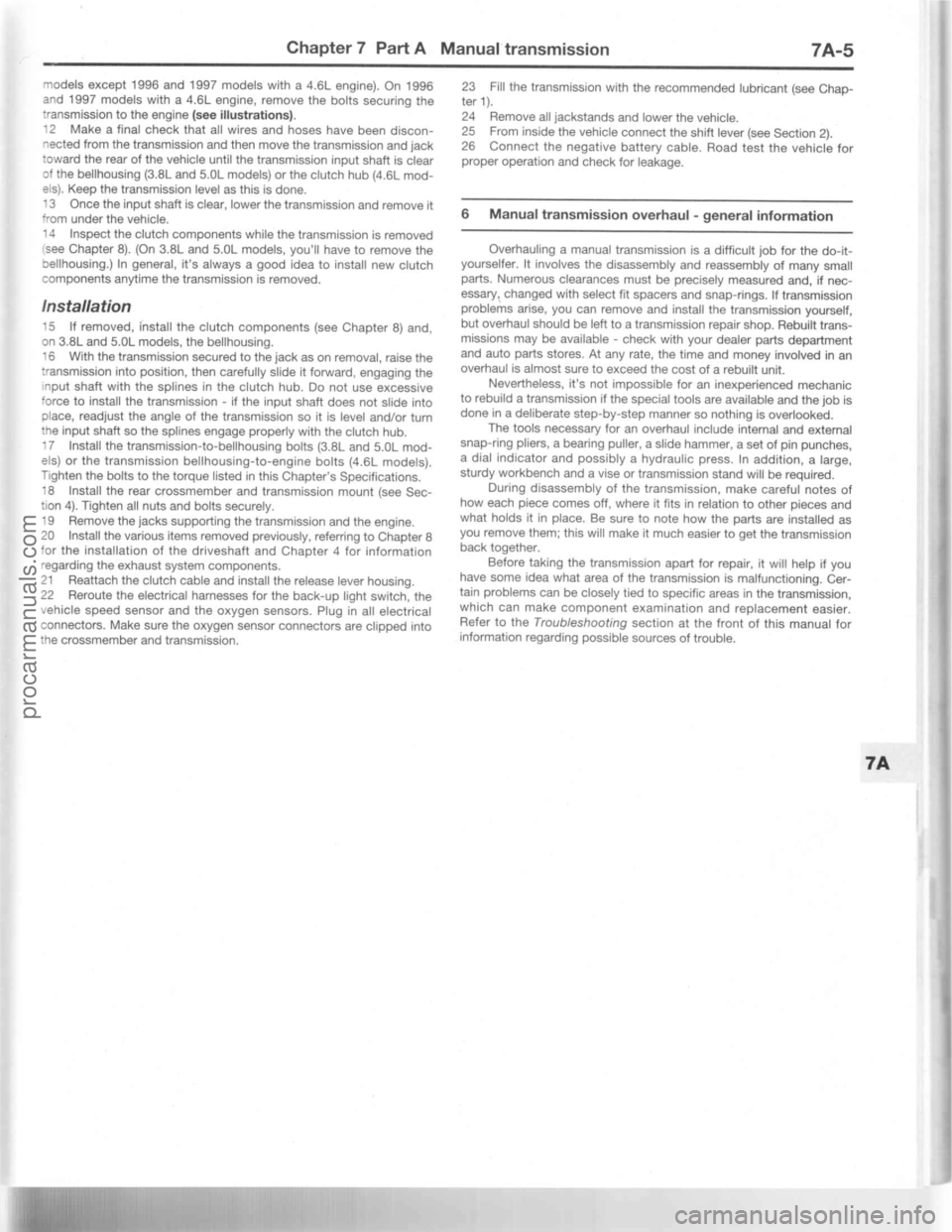 FORD MUSTANG 1994 Service Repair Manual procarmanuals.com FORD MUSTANG 1994 Service Repair Manual procarmanuals.com
