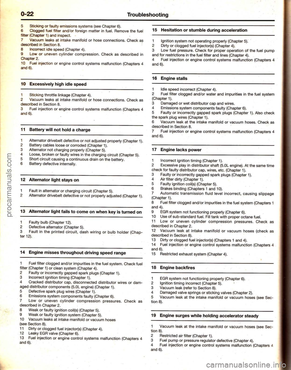FORD MUSTANG 1994  Service Owners Manual procarmanuals.com 