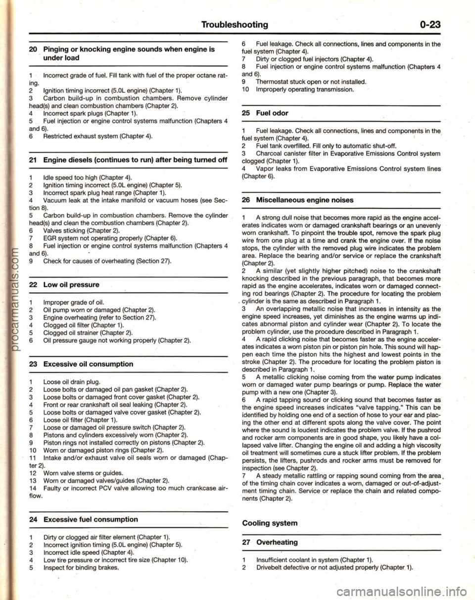 FORD MUSTANG 1994  Service Owners Manual procarmanuals.com 