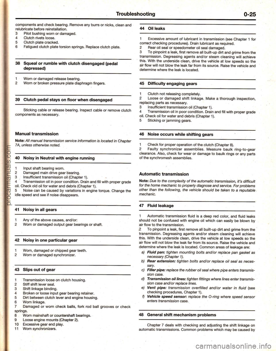 FORD MUSTANG 1994  Service Owners Manual procarmanuals.com 