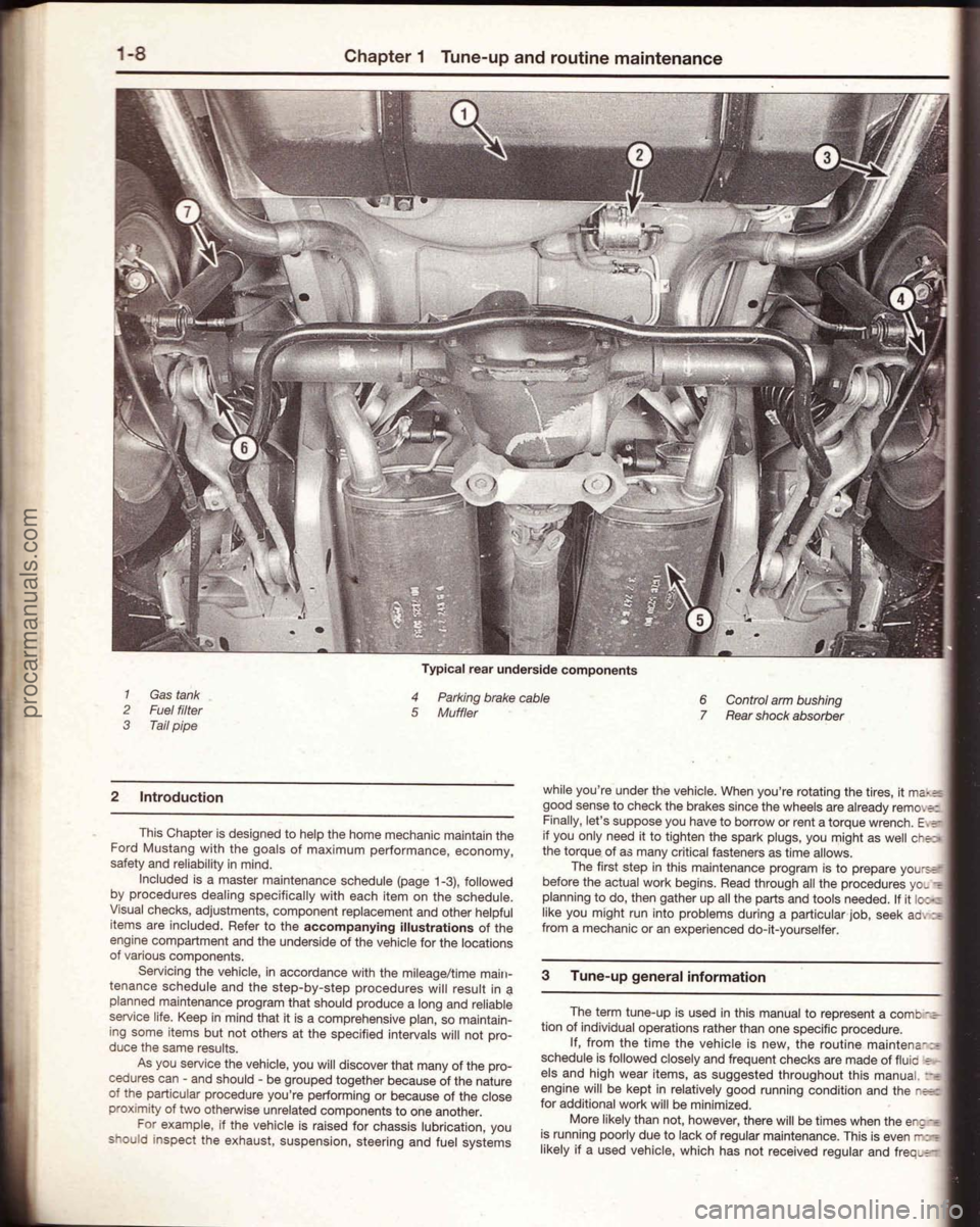 FORD MUSTANG 1994  Service Owners Guide procarmanuals.com 