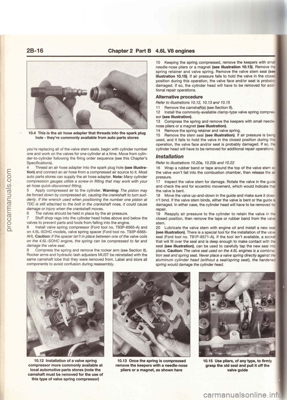 FORD MUSTANG 1994  Service Owners Manual procarmanuals.com 