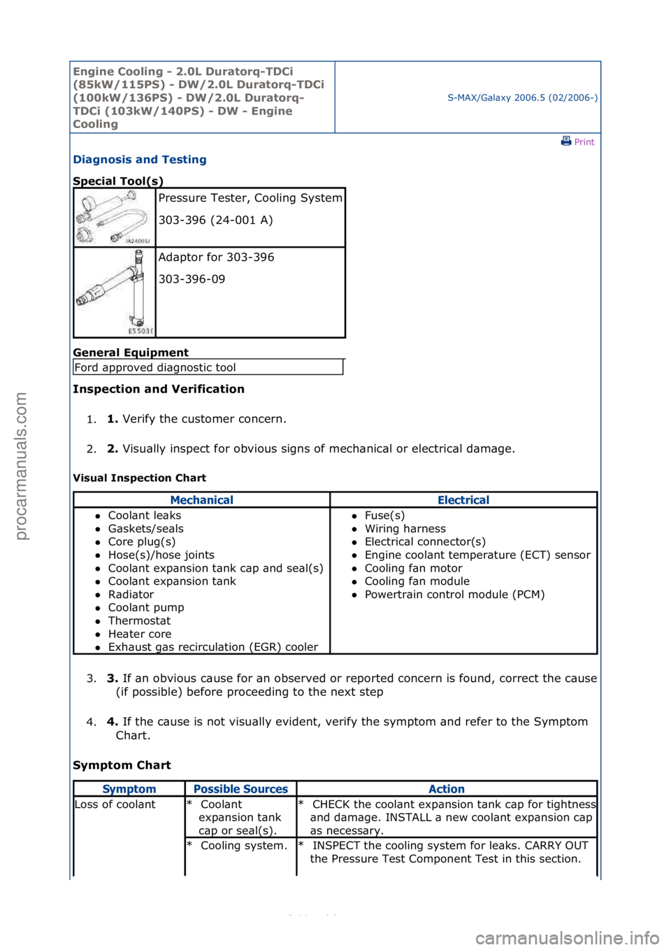 FORD S-MAX 2006 Service Manual Online Engine C\b\bling - 2\f0L Durat\brq-TDCi
(85kW/115PS) - DW/2\f0L Durat\brq-TDCi
(100kW/136PS) - DW/2\f0L Durat\brq-
TDCi (103kW/140PS) - DW - Engine
C\b\bling
S-MAX/G\bl\bxy\f2006.5\f(02/2006-)\fPri FORD S-MAX 2006 Service Manual Online Engine C\b\bling - 2\f0L Durat\brq-TDCi
(85kW/115PS) - DW/2\f0L Durat\brq-TDCi
(100kW/136PS) - DW/2\f0L Durat\brq-
TDCi (103kW/140PS) - DW - Engine
C\b\bling
S-MAX/G\bl\bxy\f2006.5\f(02/2006-)\fPri