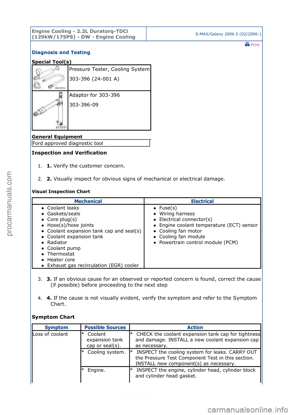 FORD S-MAX 2006 Service Manual Online Engine C\b\bling - 2\f2L Durat\brq-TDCi
(129kW/175PS) - DW - Engine C\b\blingS-MAX/G\bl\bxy\f2006.5\f(02/2006-)\fPrint \f
Diagn\bsis and Testing
Special T\b\bl(s)
Gen
eral Equipment
Inspecti\bn a FORD S-MAX 2006 Service Manual Online Engine C\b\bling - 2\f2L Durat\brq-TDCi
(129kW/175PS) - DW - Engine C\b\blingS-MAX/G\bl\bxy\f2006.5\f(02/2006-)\fPrint \f
Diagn\bsis and Testing
Special T\b\bl(s)
Gen
eral Equipment
Inspecti\bn a
