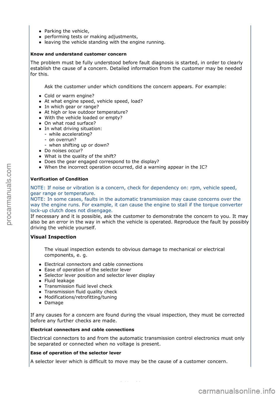 FORD S-MAX 2006  Service Repair Manual P\brking\fthe\fvehicle,\f\f
 performing\ftests\for\fm\bking\f\bdjustments,\f\f
 le\bving\fthe\fvehicle\fst\bnding\fwith\fthe\fengine\frunning.\f
K\fow a\fd u\fdersta\fd \bustomer \bo\f\ber\f 
The\f