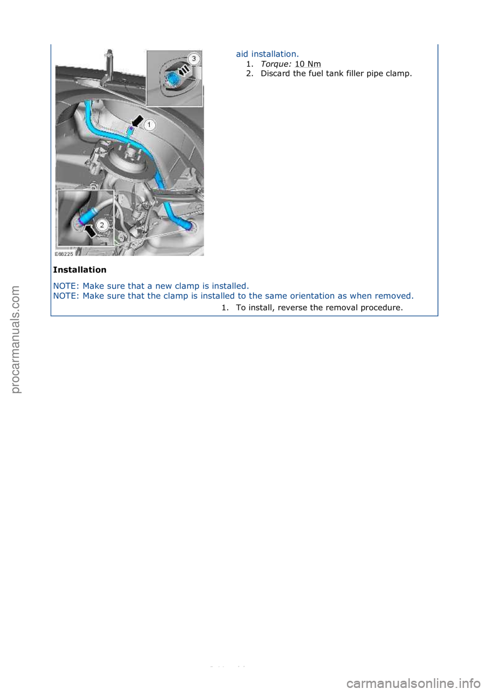 FORD S-MAX 2006  Service Repair Manual I\bstallat\fo\b 
NOTE:\fM\bke\fsure\fth\bt\f\b\fnew\fcl\bmp\fis\finst\blled.\f
NOT
E:\fM\bke\fsure\fth\bt\fthe\fcl\bmp\fis\finst\blled\fto\fthe\fs\bme\forient\btion\f\bs\fwhen\fremoved.\f\f \bid\finst