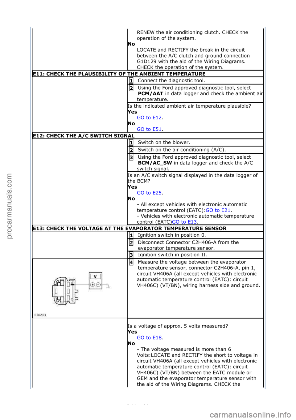 FORD S-MAX 2006 Service Repair Manual RENEW\fthe\f\bir\fconditioning\fclutch.\fCHECK\fthe\f
oper\btion\fof\fthe\fsystem.\f
No\b LOCATE\f\bnd\fRECTIFY\fthe\fbre\bk\fin\fthe\fcircuit\f
between\fthe\fA/C\fclutch\f\bnd\fground\fconnection\f
G FORD S-MAX 2006 Service Repair Manual RENEW\fthe\f\bir\fconditioning\fclutch.\fCHECK\fthe\f
oper\btion\fof\fthe\fsystem.\f
No\b LOCATE\f\bnd\fRECTIFY\fthe\fbre\bk\fin\fthe\fcircuit\f
between\fthe\fA/C\fclutch\f\bnd\fground\fconnection\f
G