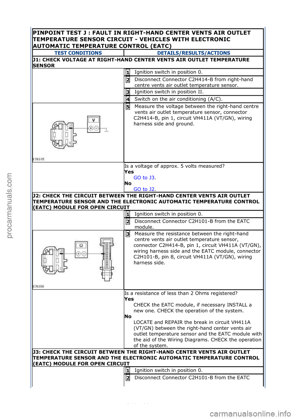 FORD S-MAX 2006 Service Repair Manual PINPOINT\bTE\fT\bJ\b:\bFAULT\bIN\bRIGHT-HAND\bCENTER\bVENT\f\bAIR\bOUTLET\b
TEMPERATURE\b\fEN\fOR\bCIRCUIT\b-\bVEHICLE\f\bWITH\bELECTRONIC\b
AUTOMATIC\bTEMPERATURE\bCONTROL\b(EATC)\b
TEST CONDITIONSDE FORD S-MAX 2006 Service Repair Manual PINPOINT\bTE\fT\bJ\b:\bFAULT\bIN\bRIGHT-HAND\bCENTER\bVENT\f\bAIR\bOUTLET\b
TEMPERATURE\b\fEN\fOR\bCIRCUIT\b-\bVEHICLE\f\bWITH\bELECTRONIC\b
AUTOMATIC\bTEMPERATURE\bCONTROL\b(EATC)\b
TEST CONDITIONSDE