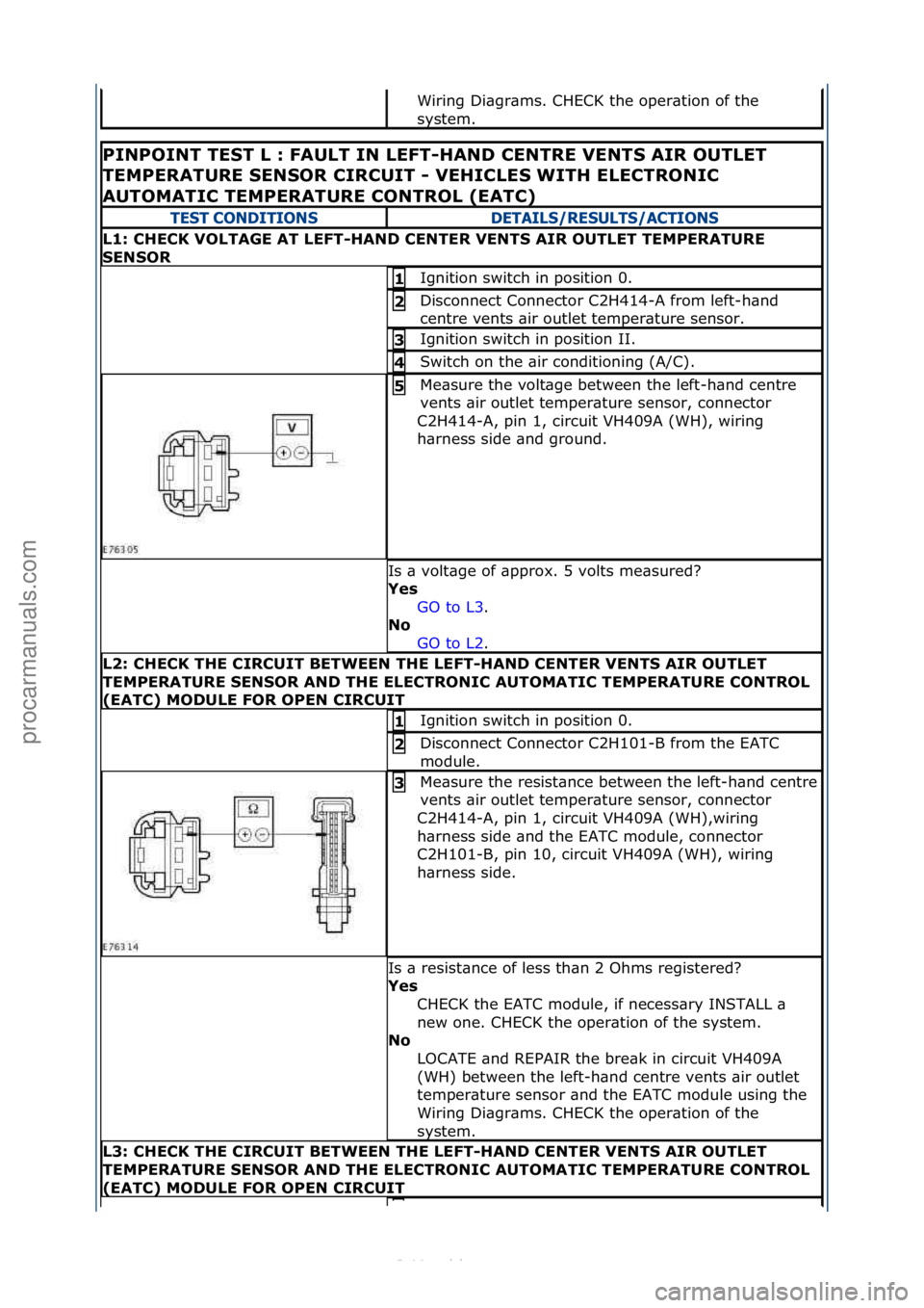 FORD S-MAX 2006 Service Repair Manual Wiring\fDi\bgr\bms.\fCHECK\fthe\foper\btion\fof\fthe\f
system.\f
PINPOINT\bTE\fT\bL\b:\bFAULT\bIN\bLEFT-HAND\bCENTRE\bVENT\f\bAIR\bOUTLET\b
TEMPERATURE\b\fEN\fOR\bCIRCUIT\b-\bVEHICLE\f\bWITH\bELECTRON FORD S-MAX 2006 Service Repair Manual Wiring\fDi\bgr\bms.\fCHECK\fthe\foper\btion\fof\fthe\f
system.\f
PINPOINT\bTE\fT\bL\b:\bFAULT\bIN\bLEFT-HAND\bCENTRE\bVENT\f\bAIR\bOUTLET\b
TEMPERATURE\b\fEN\fOR\bCIRCUIT\b-\bVEHICLE\f\bWITH\bELECTRON