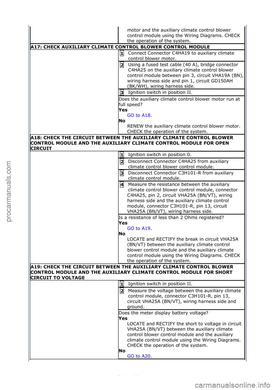 FORD S-MAX 2006 Service Repair Manual motor\f\bnd\fthe\f\buxili\bry\fclim\bte\fcontrol\fblower\f
control\fmodule\fusing\fthe\fWiring\fDi\bgr\bms.\fCHECK\f
the\foper\btion\fof\fthe\fsystem.\f
A17:\bCHECK\bAUXILIARY\bCLIMATE\bCONTROL\bBLOWE FORD S-MAX 2006 Service Repair Manual motor\f\bnd\fthe\f\buxili\bry\fclim\bte\fcontrol\fblower\f
control\fmodule\fusing\fthe\fWiring\fDi\bgr\bms.\fCHECK\f
the\foper\btion\fof\fthe\fsystem.\f
A17:\bCHECK\bAUXILIARY\bCLIMATE\bCONTROL\bBLOWE