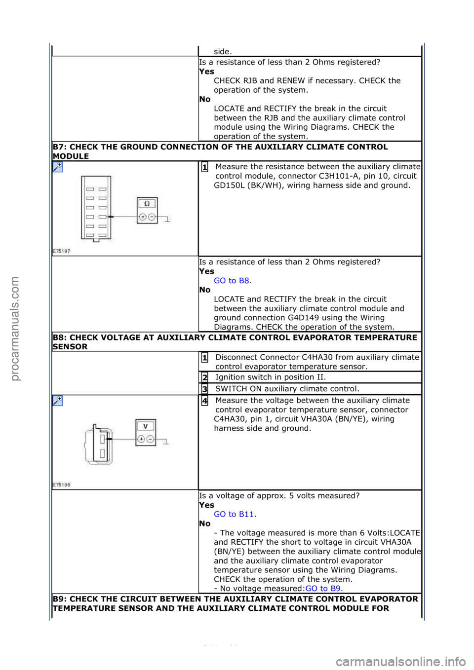 FORD S-MAX 2006 Service Repair Manual side.\f
Is\f\b\fresist\bnce\fof\fless\fth\bn\f2\fOhms\fregistered?\f
Yes\bCHECK\fRJB\f\bnd\fRENEW\fif\fnecess\bry.\fCHECK\fthe\f
oper\btion\fof\fthe\fsystem.\f
No\b
LOCATE\f\bnd\fRECTIFY\fthe\fbre\bk\ FORD S-MAX 2006 Service Repair Manual side.\f
Is\f\b\fresist\bnce\fof\fless\fth\bn\f2\fOhms\fregistered?\f
Yes\bCHECK\fRJB\f\bnd\fRENEW\fif\fnecess\bry.\fCHECK\fthe\f
oper\btion\fof\fthe\fsystem.\f
No\b
LOCATE\f\bnd\fRECTIFY\fthe\fbre\bk\