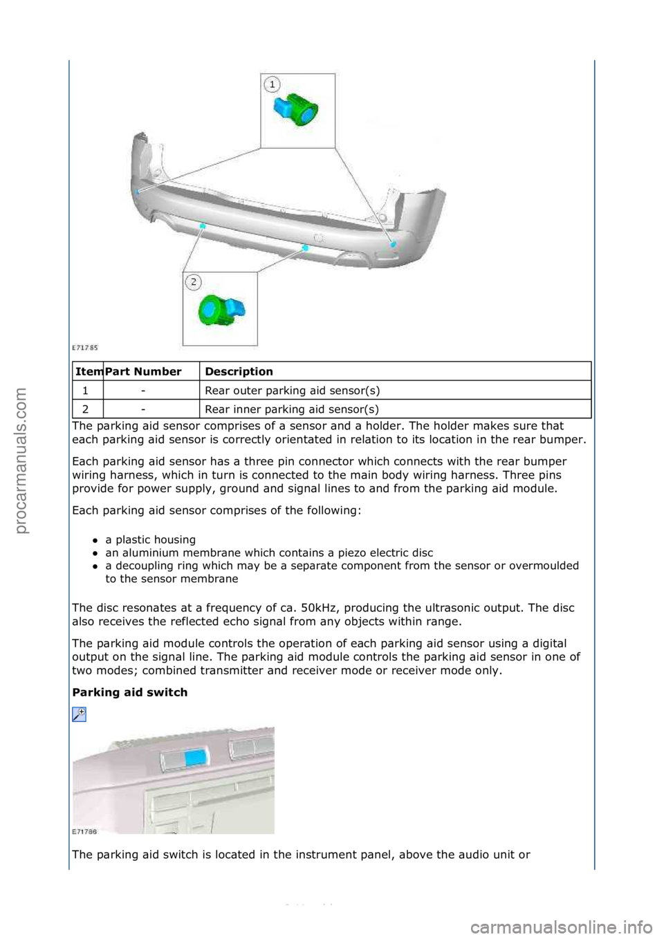 FORD S-MAX 2006  Service Repair Manual \f\f\fescription\b
Re\br\fouter\fp\brking\f\bid\fsensor(s)\f
Re\br\finner\fp\brking\f\bid\fsensor(s)\f
The\fp\brking\f\bid\fsensor\fcomprises\fof\f\b\fsensor\f\bnd\f\b\fholder.\fThe\fholder\fm\bkes\fs
