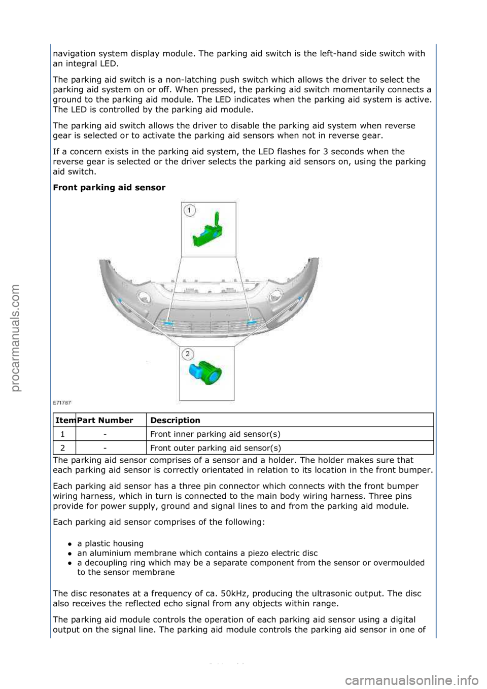 FORD S-MAX 2006  Service Repair Manual n\bvig\btion\fsystem\fdispl\by\fmodule.\fThe\fp\brking\f\bid\fswitch\fis\fthe\fleft-h\bnd\fside\fswitch\fwith\f
\bn\fintegr\bl\fLED.\f
The\fp\brking\f\bid\fswitch\fis\f\b\fnon-l\btching\fpush\fswitch\