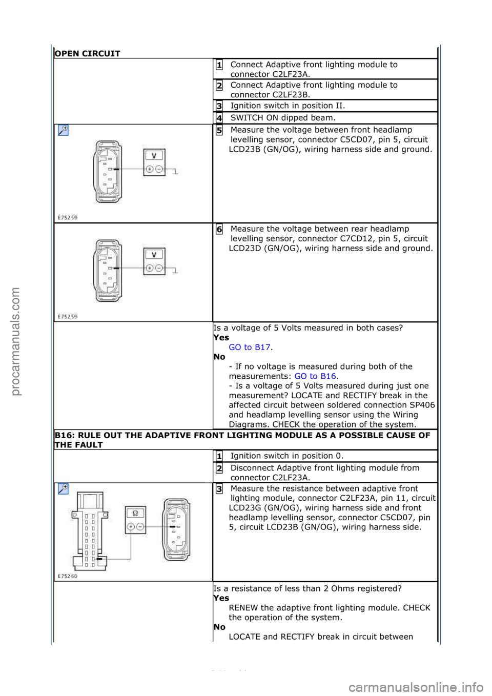 FORD S-MAX 2006 Service Repair Manual OPEN\bCIRCUIT
Connect\fAd\bptive\ffront\flighting\fmodule\fto\f
connector\fC2LF23A.\f1\b
Connect\fAd\bptive\ffront\flighting\fmodule\fto\f
connector\fC2LF23B.\f2\b
Ignition\fswitch\fin\fposition\fII.\ FORD S-MAX 2006 Service Repair Manual OPEN\bCIRCUIT
Connect\fAd\bptive\ffront\flighting\fmodule\fto\f
connector\fC2LF23A.\f1\b
Connect\fAd\bptive\ffront\flighting\fmodule\fto\f
connector\fC2LF23B.\f2\b
Ignition\fswitch\fin\fposition\fII.\