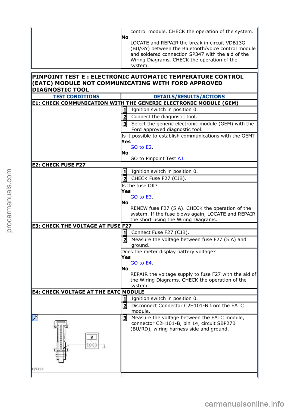 FORD S-MAX 2006 Service Repair Manual control\fmodule.\fCHECK\fthe\foper\btion\fof\fthe\fsystem.\f
No LOCATE\f\bnd\fREPAIR\fthe\fbre\bk\fin\fcircuit\fVDB13G\f
(BU/GY)\fbetween\fthe\fBluetooth/voice\fcontrol\fmodule\f
\bnd\fsoldered\fconn FORD S-MAX 2006 Service Repair Manual control\fmodule.\fCHECK\fthe\foper\btion\fof\fthe\fsystem.\f
No LOCATE\f\bnd\fREPAIR\fthe\fbre\bk\fin\fcircuit\fVDB13G\f
(BU/GY)\fbetween\fthe\fBluetooth/voice\fcontrol\fmodule\f
\bnd\fsoldered\fconn