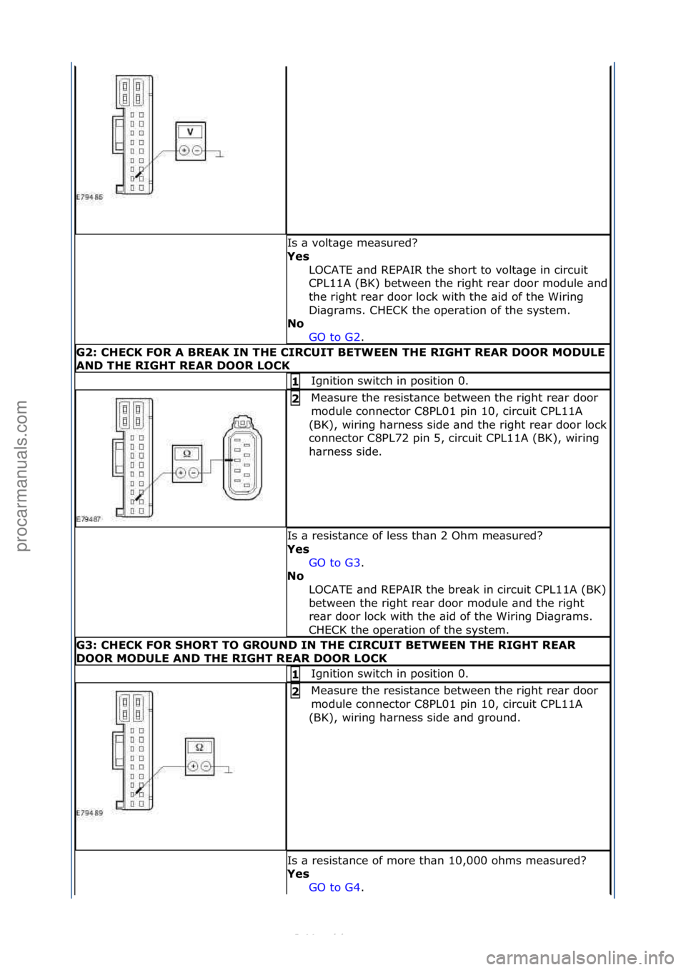FORD S-MAX 2006 Service Repair Manual Is\f\b\fvolt\bge\fme\bsured?\f
Y\fs LOCATE\f\bnd\fREPAIR\fthe\fshort\fto\fvolt\bge\fin\fcircuit\f
CPL11A\f(BK)\fbetween\fthe\fright\fre\br\fdoor\fmodule\f\bnd\f
the\fright\fre\br\fdoor\flock\fwith\fth FORD S-MAX 2006 Service Repair Manual Is\f\b\fvolt\bge\fme\bsured?\f
Y\fs LOCATE\f\bnd\fREPAIR\fthe\fshort\fto\fvolt\bge\fin\fcircuit\f
CPL11A\f(BK)\fbetween\fthe\fright\fre\br\fdoor\fmodule\f\bnd\f
the\fright\fre\br\fdoor\flock\fwith\fth