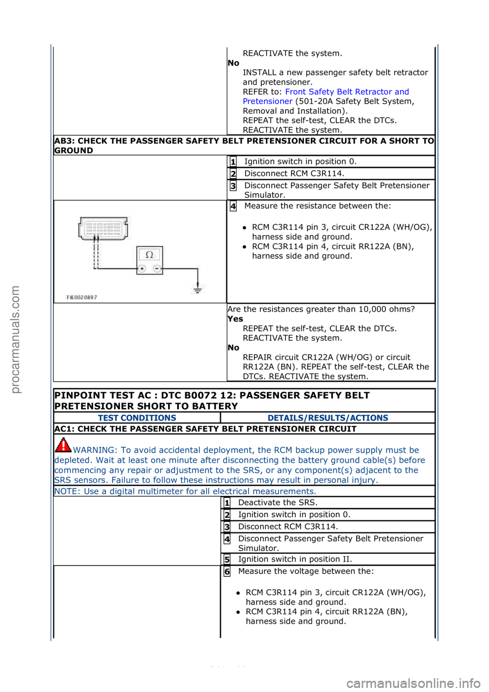 FORD S-MAX 2006 Service Repair Manual REACTIVATE\fthe\fsystem.\f\f
No INSTALL\f\b\fnew\fp\bssenger\fs\bfety\fbelt\fretr\bctor\f
\bnd\fpretensioner.\f\f
REFER\fto:\f Front\fS\bfety\fBelt\fRetr\bctor\f\bnd\f
Pre
tensioner \f(501-20A\fS\bf FORD S-MAX 2006 Service Repair Manual REACTIVATE\fthe\fsystem.\f\f
No INSTALL\f\b\fnew\fp\bssenger\fs\bfety\fbelt\fretr\bctor\f
\bnd\fpretensioner.\f\f
REFER\fto:\f Front\fS\bfety\fBelt\fRetr\bctor\f\bnd\f
Pre
tensioner \f(501-20A\fS\bf